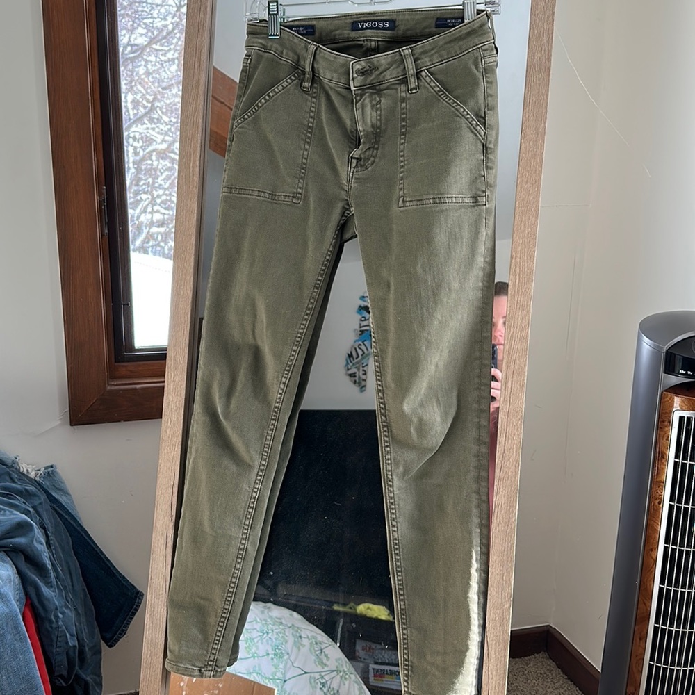 Green jeans